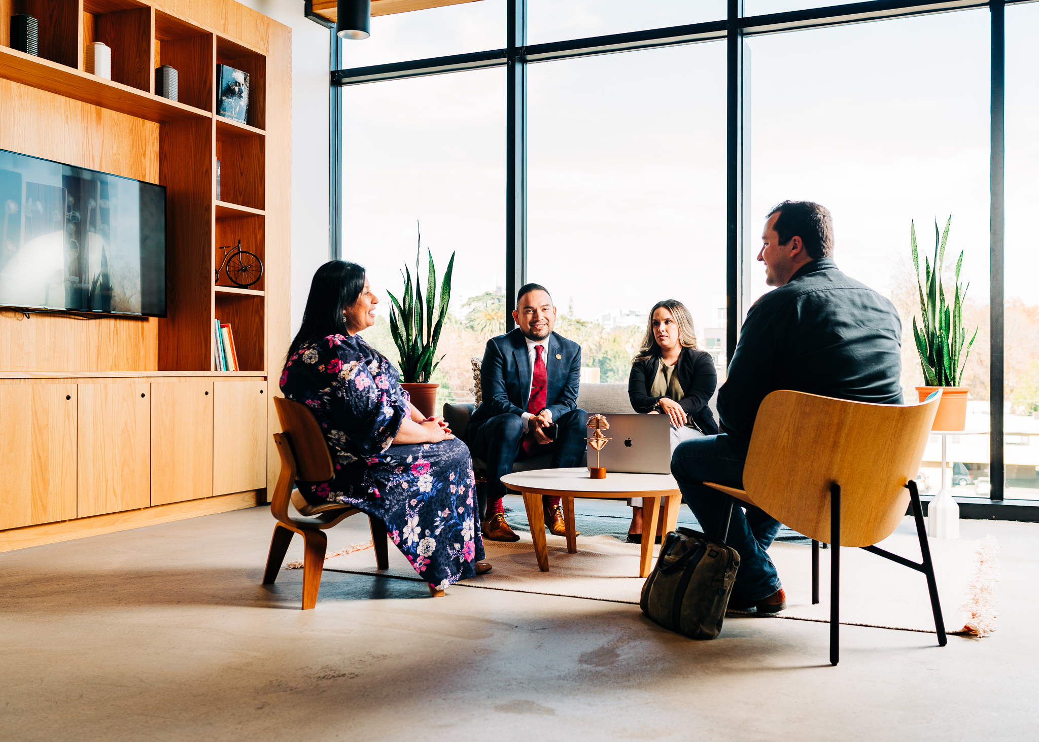 3folders and clients hold a discussion about workforce development