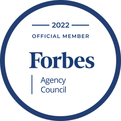 Forbes Agency Council Since 2022 Badge
